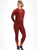 Miniatura Odlo, Perfomance Eco pantaloni termici donna Spiced Apple borgogna 