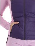 Miniatura Peak Performance, W Down Hybrid Hood gilet donna Indigo Statice Lilac rosa 