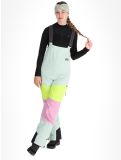 Miniatura Picture, Elwy pantaloni da sci BIBBIB donna Silt Green Orchid Acid Lime rosa, verde 