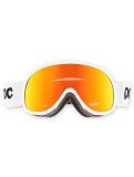 Miniatura POC, Retina Mid mascherina da sci unisex Hydrogen White / Partly Sunny Orange arancio, bianco 