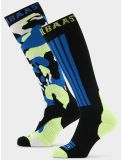 Miniatura Poederbaas, Camo Ski Socks 2-pack calzini da sci 2-pack unisex Blue Multi blu, multicolorato 