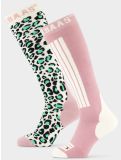 Miniatura Poederbaas, Panther Ski Socks 2-pack calzini da sci 2-pack unisex Mint verde 