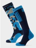 Miniatura Poederbaas, Ski Socks 2-pack calzini da sci 2-pack unisex Camo Navy blu 