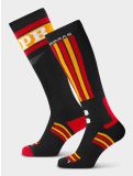 Miniatura Poederbaas, Ski Socks 2-pack calzini da sci unisex Swedish Black & Red nero, rosso 