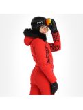 Miniatura Poivre Blanc, Stretch Ski Overall completo sci donna leopard scarlet rosso 