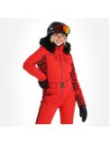 Miniatura Poivre Blanc, Stretch Ski Overall completo sci donna leopard scarlet rosso 