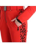 Miniatura Poivre Blanc, Stretch Ski Overall completo sci donna leopard scarlet rosso 