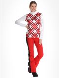 Miniatura Poivre Blanc, Traditional 24PBH1940/WO/C maglione donna Cross Scarlet Red rosso 