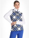 Miniatura Poivre Blanc, Traditional 24PBH1940/WO/C maglione donna Cross Acid Blue bianco, blu 