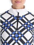 Miniatura Poivre Blanc, Traditional 24PBH1940/WO/C maglione donna Cross Acid Blue bianco, blu 