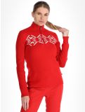 Miniatura Poivre Blanc, Traditional 24PBH3540/WO maglione donna Scarlet Red rosso 