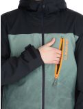 Miniatura Quiksilver, Morton giacca sci uomo Gradient Iced Sea Spray nero, verde 