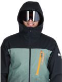 Miniatura Quiksilver, Morton giacca sci uomo Gradient Iced Sea Spray nero, verde 