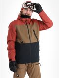 Miniatura Quiksilver, Sycamore giacca sci uomo Cub marrone, nero, rosso 