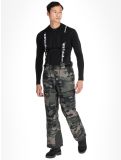 Miniatura Rehall, Backbone-R pantaloni da sci uomo Camo Black nero, verde 