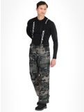 Miniatura Rehall, Backbone-R pantaloni da sci uomo Camo Black nero, verde 