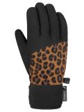 Miniatura Reusch, Beatrix R-TEX® XT guanti da sci bambino Black / Brown Leopard marrone, nero 