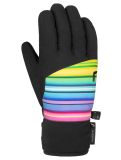 Miniatura Reusch, Beatrix R-TEX® XT guanti da sci bambino Black / Multicolour Lines multicolorato, nero 