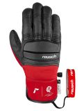 Miniatura Reusch, Marco Odermatt guanti da sci uomo Black / Fire Red nero, rosso 