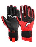 Miniatura Reusch, World Cup Warrior Neo guanti da sci uomo Black / Fluo Red nero, rosso 