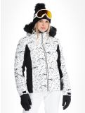 Miniatura Rossignol, W Staci Print Puffy giacca sci donna White bianco 