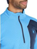 Miniatura Spyder, Bandit 1/2 Zip maglione uomo Aether Blue blu 