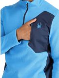 Miniatura Spyder, Bandit 1/2 Zip maglione uomo Aether Blue blu 