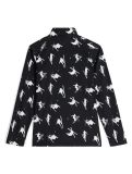 Miniatura Spyder, Ski Day 1/2 Zip maglione bambino Black nero 