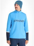 Miniatura Spyder, Speed Fleece 1/2 Zip maglione uomo Aether Blue blu 