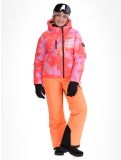 Miniatura Superdry, Hooded Ski Boxy Puffer giacca sci donna Brush Camo Coral rosa 