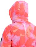 Miniatura Superdry, Hooded Ski Boxy Puffer giacca sci donna Brush Camo Coral rosa 