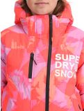 Miniatura Superdry, Hooded Ski Boxy Puffer giacca sci donna Brush Camo Coral rosa 