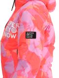 Miniatura Superdry, Hooded Ski Boxy Puffer giacca sci donna Brush Camo Coral rosa 