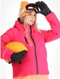 Miniatura Superdry, Hooded Ski Boxy Puffer giacca sci donna Hyper Fire Pink rosa 