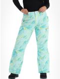 Miniatura Superdry, Ski Ultimate Rescue pantaloni da sci donna Abstract Teal Lime verde 