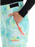 Miniatura Superdry, Ski Ultimate Rescue pantaloni da sci donna Abstract Teal Lime verde 