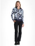 Miniatura Toni Sailer, Wieka Print maglione donna Blue Frost blu 