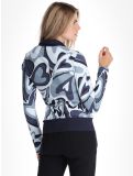 Miniatura Toni Sailer, Wieka Print maglione donna Blue Frost blu 