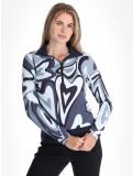 Miniatura Toni Sailer, Wieka Print maglione donna Blue Frost blu 