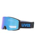 Miniatura Uvex, Pwdr FM mascherina da sci bambino Black Matt / Mirror Blue blu, nero 