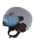 Miniatura Uvex, Wanted Visor caschetto con visiera unisex Rhino Matt/ Mirror Blue grigio 