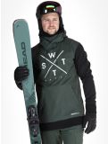 Miniatura Watts, ORBITAL softshell uomo Forest / White bianco, nero, verde 