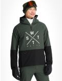 Miniatura Watts, XMETOD anorak uomo Green / Black nero, verde 