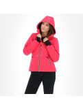 Miniatura CMP, softshell, donna, giacca con zip, cappuccio, rosa granita