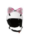 Miniatura Hoxyheads, Hoxy Ears copri-casco unisex Cat rosa 