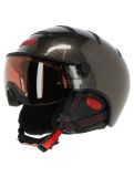 Miniatura Kask, Elite pro, Casco sci con visiera, nero carbonio