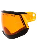 Miniatura Kask, Piuma Visor, visiera sci a doppia lente, arancio