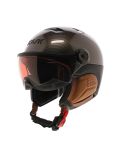 Miniatura Kask, Piuma-R Elite caschetto con visiera unisex Carbon/Brown marrone, nero 