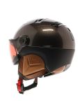 Miniatura Kask, Piuma-R Elite caschetto con visiera unisex Carbon/Brown marrone, nero 