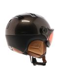 Miniatura Kask, Piuma-R Elite caschetto con visiera unisex Carbon/Brown marrone, nero 